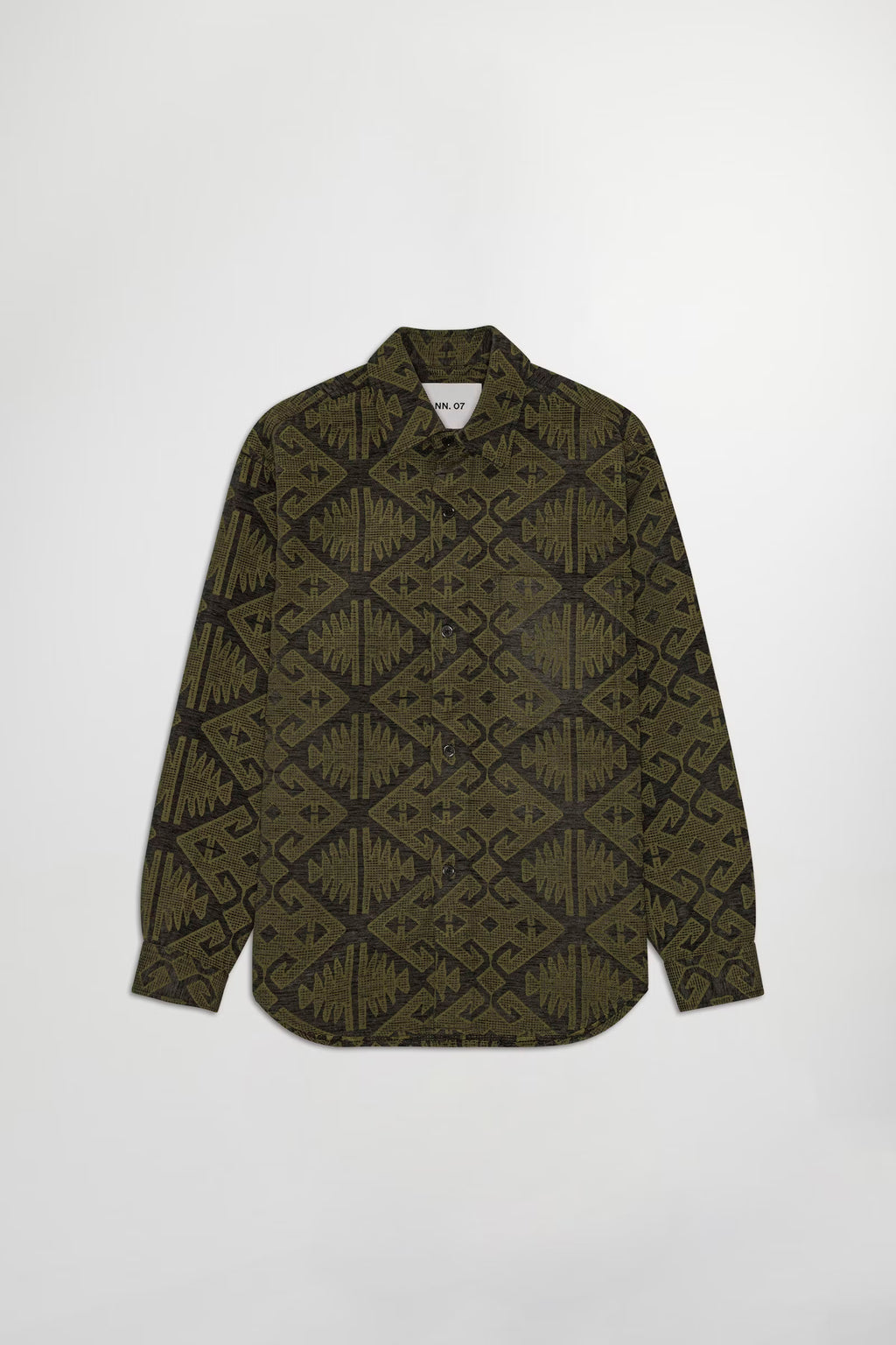 NN07 - Adwin 5579 Surchemise Jacquard Green Multi