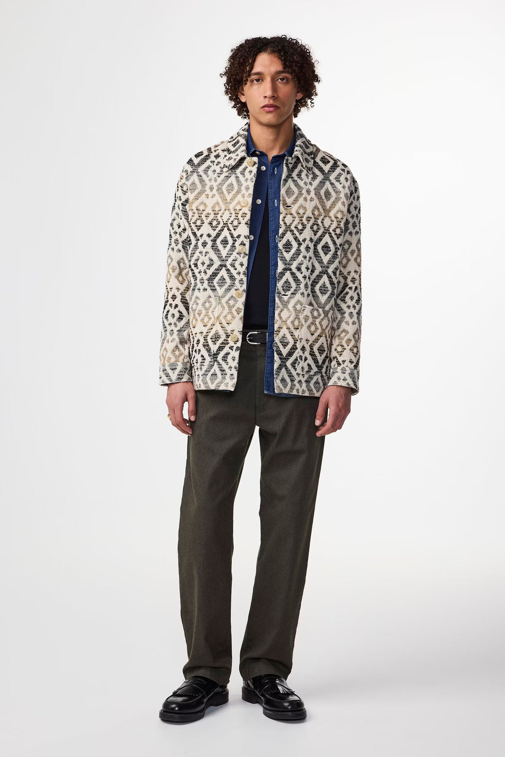 NN07 - Blaze 50022 Surchemise Jacquard Ecru Multi