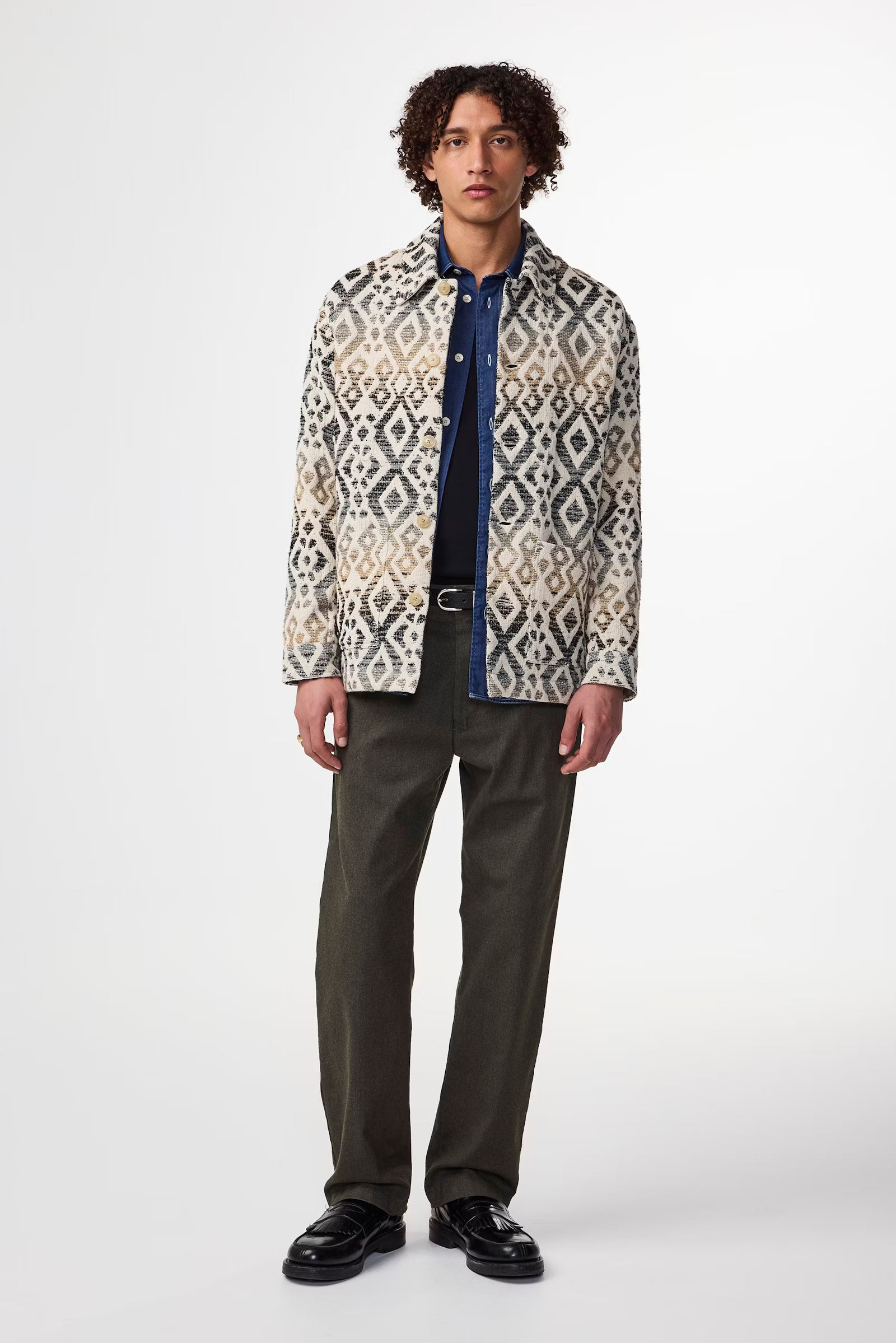 NN07 - Blaze 50022 Surchemise Jacquard Ecru Multi