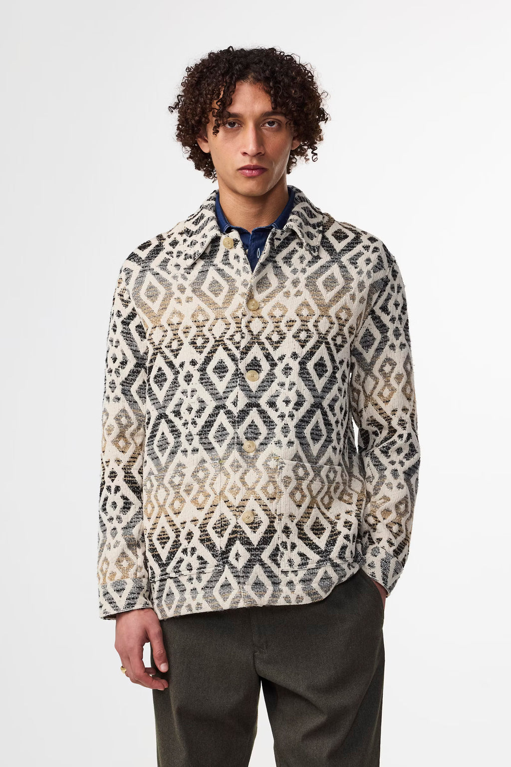 NN07 - Blaze 50022 Surchemise Jacquard Ecru Multi