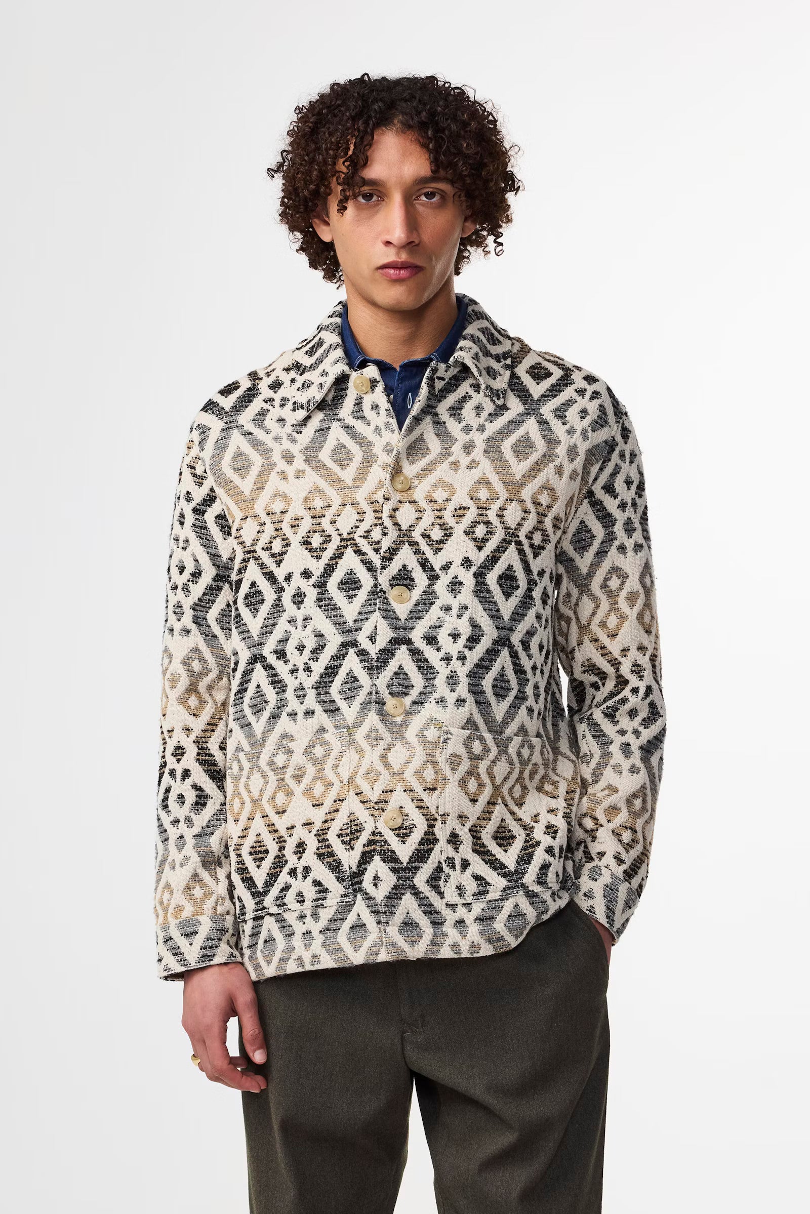 NN07 - Blaze 50022 Surchemise Jacquard Ecru Multi