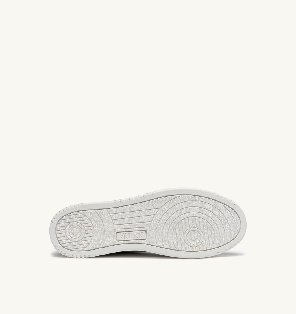 AUTRY - Basket Medalist Low cuir suede Total White