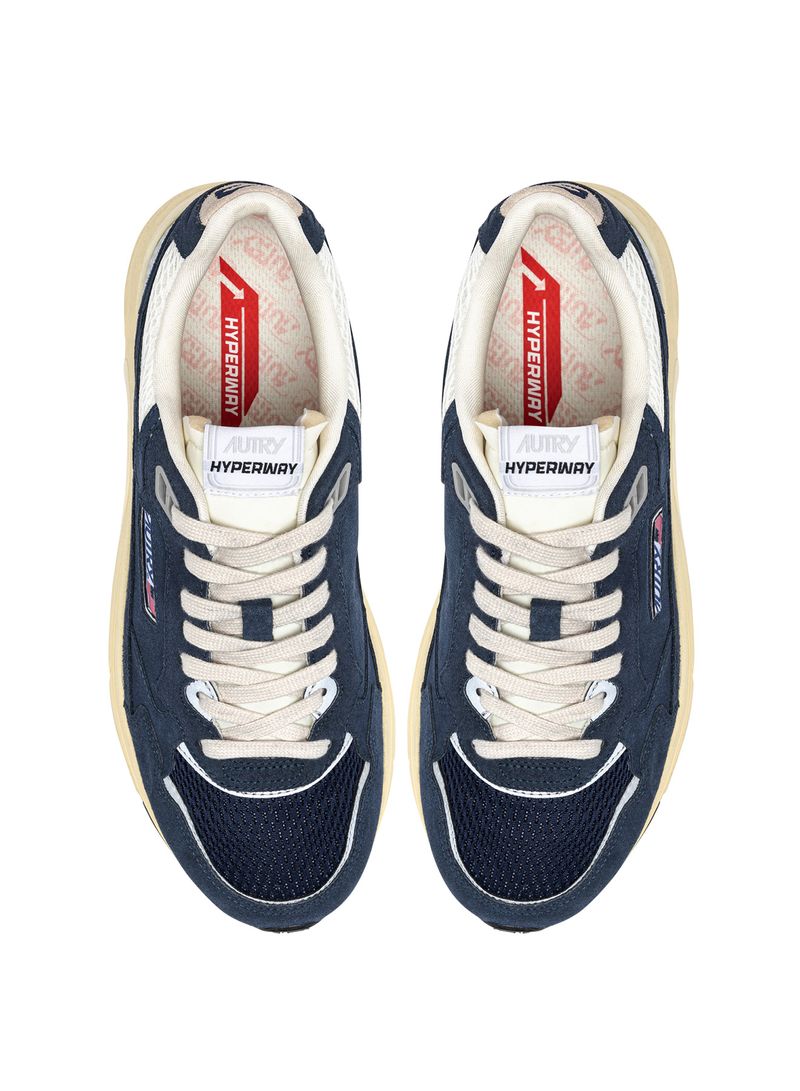 AUTRY - Basket Hyperway Suede/Mesh Blue/Silver