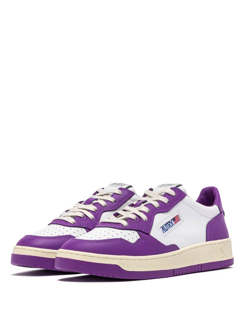 AUTRY - Basket Medalist Low Bicolor White/DBerry