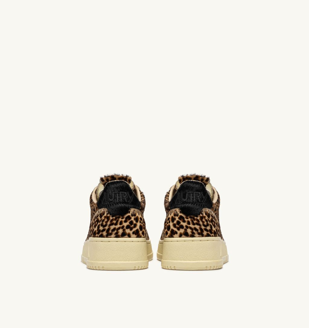AUTRY - Basket Medalist Low Pony/Safari Leopard/Black