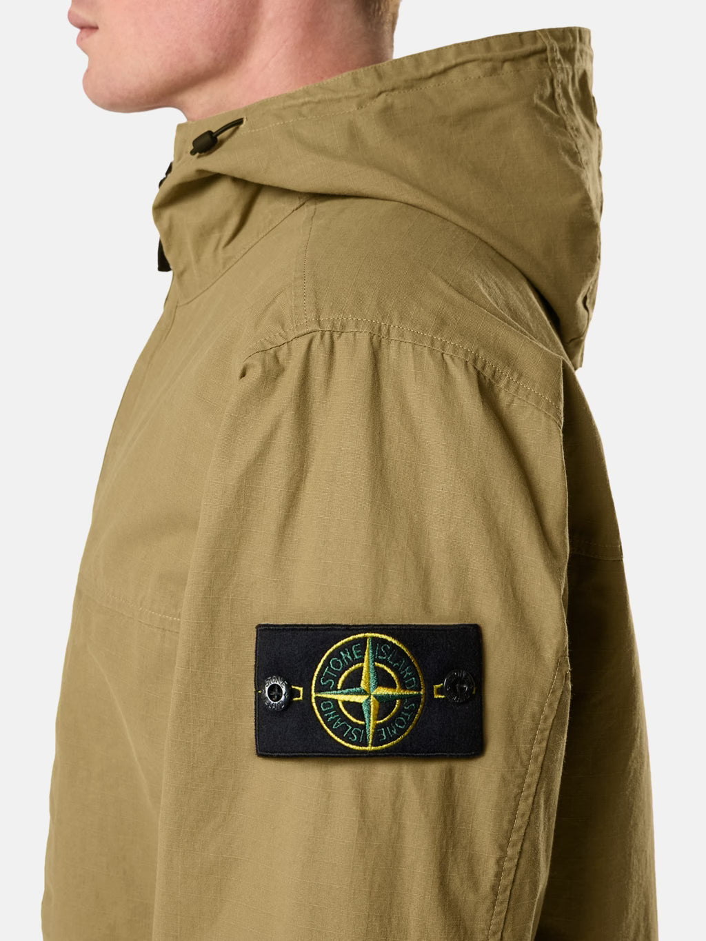 Stone Island - 4100012 Blouson double-coat coton Ripstop Military Green