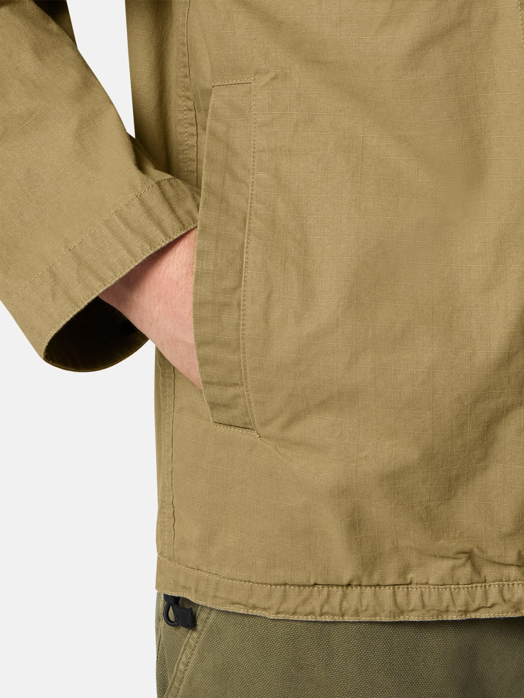 Stone Island - 4100012 Blouson double-coat coton Ripstop Military Green