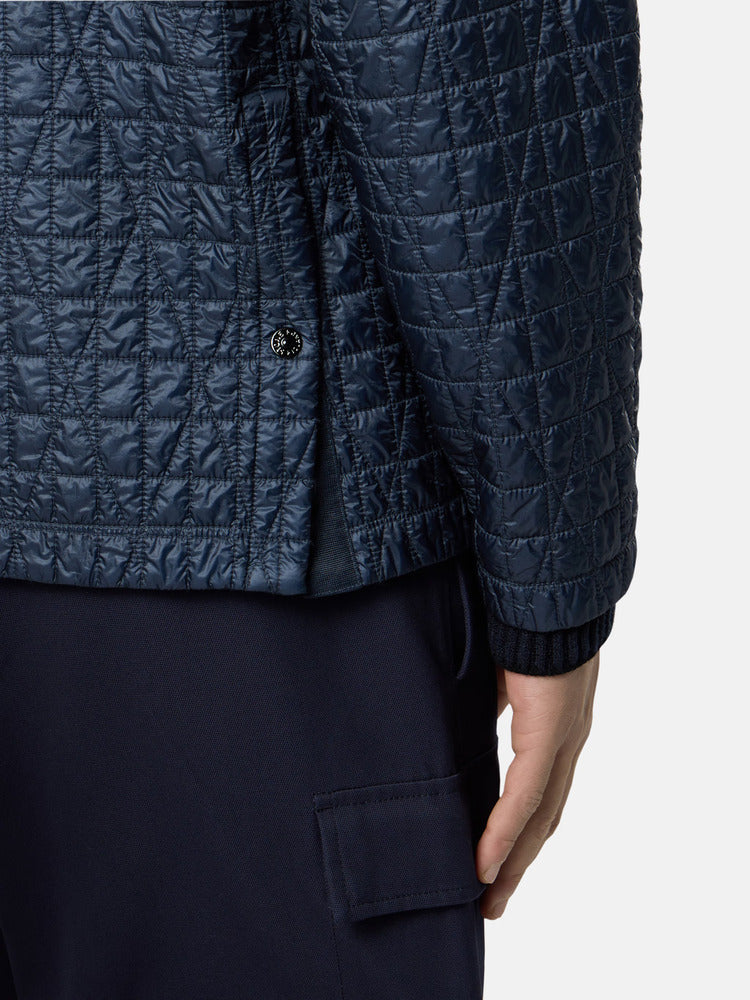 Stone Island - 4100024 Crinkle Reps NY Quilted-TC Blouson Bleu Encre