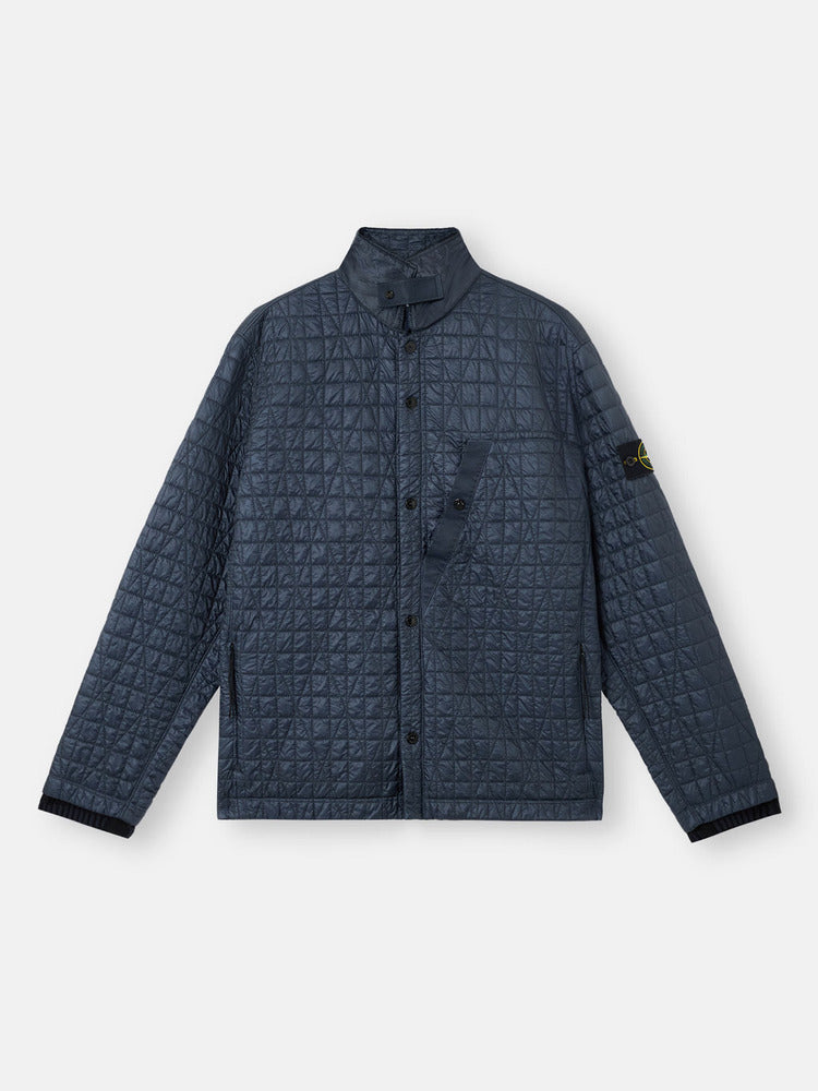Stone Island - 4100024 Crinkle Reps NY Quilted-TC Blouson Bleu Encre