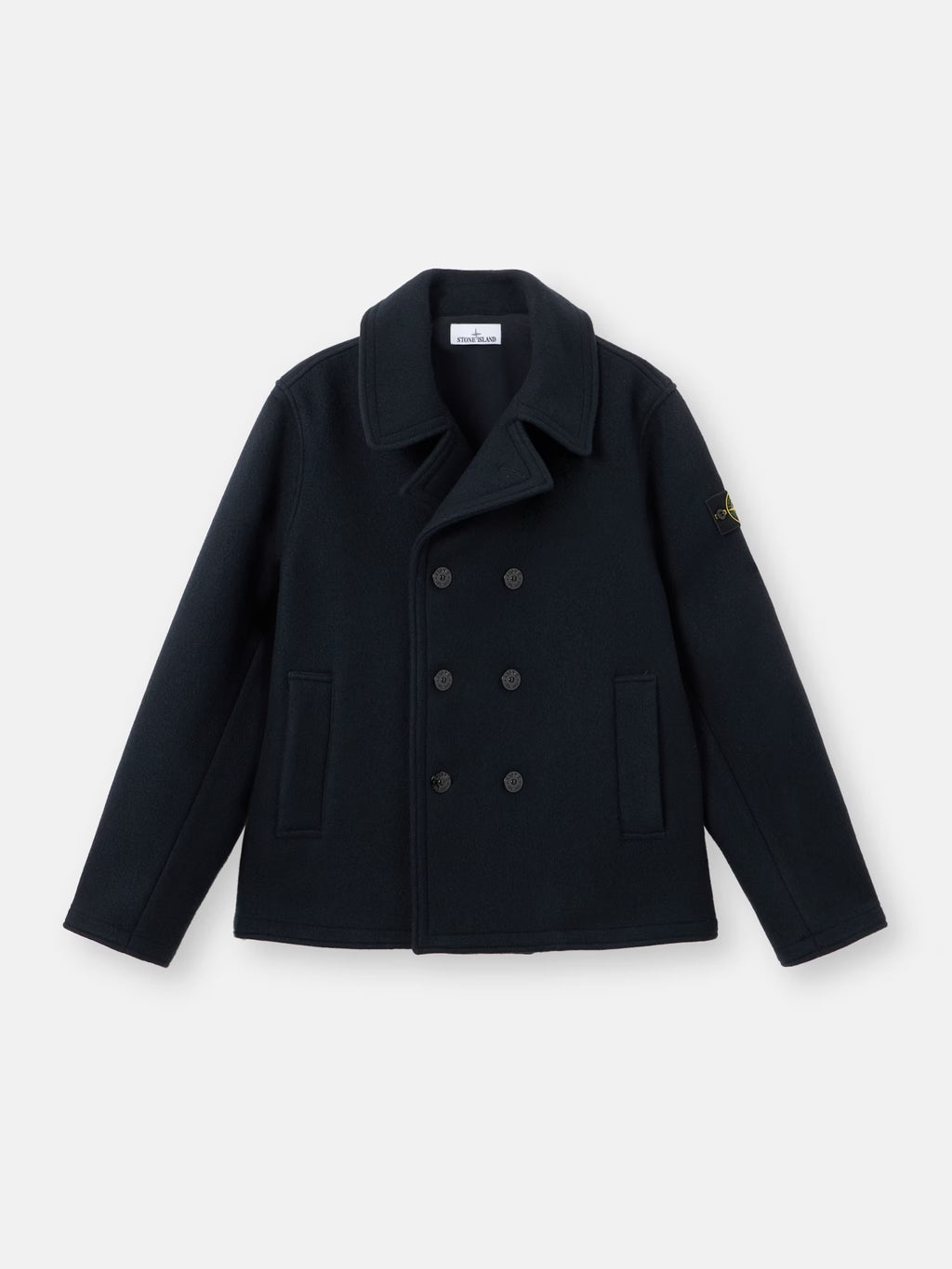 Stone Island  - 4100040 Caban croisé Bleu Marine