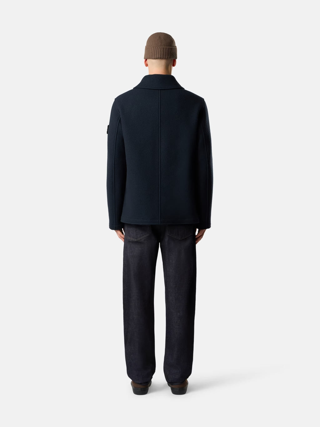 Stone Island  - 4100040 Caban croisé Bleu Marine