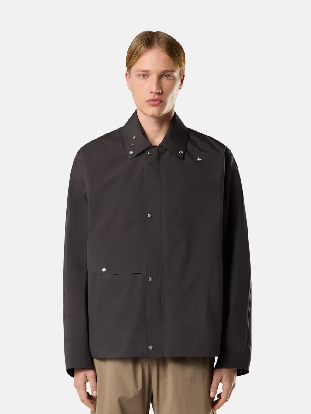 Stone Island - 4100050  3L GORE-TEX MADE WITH BIONIC POLY_S.I. STELLINA gris plomb