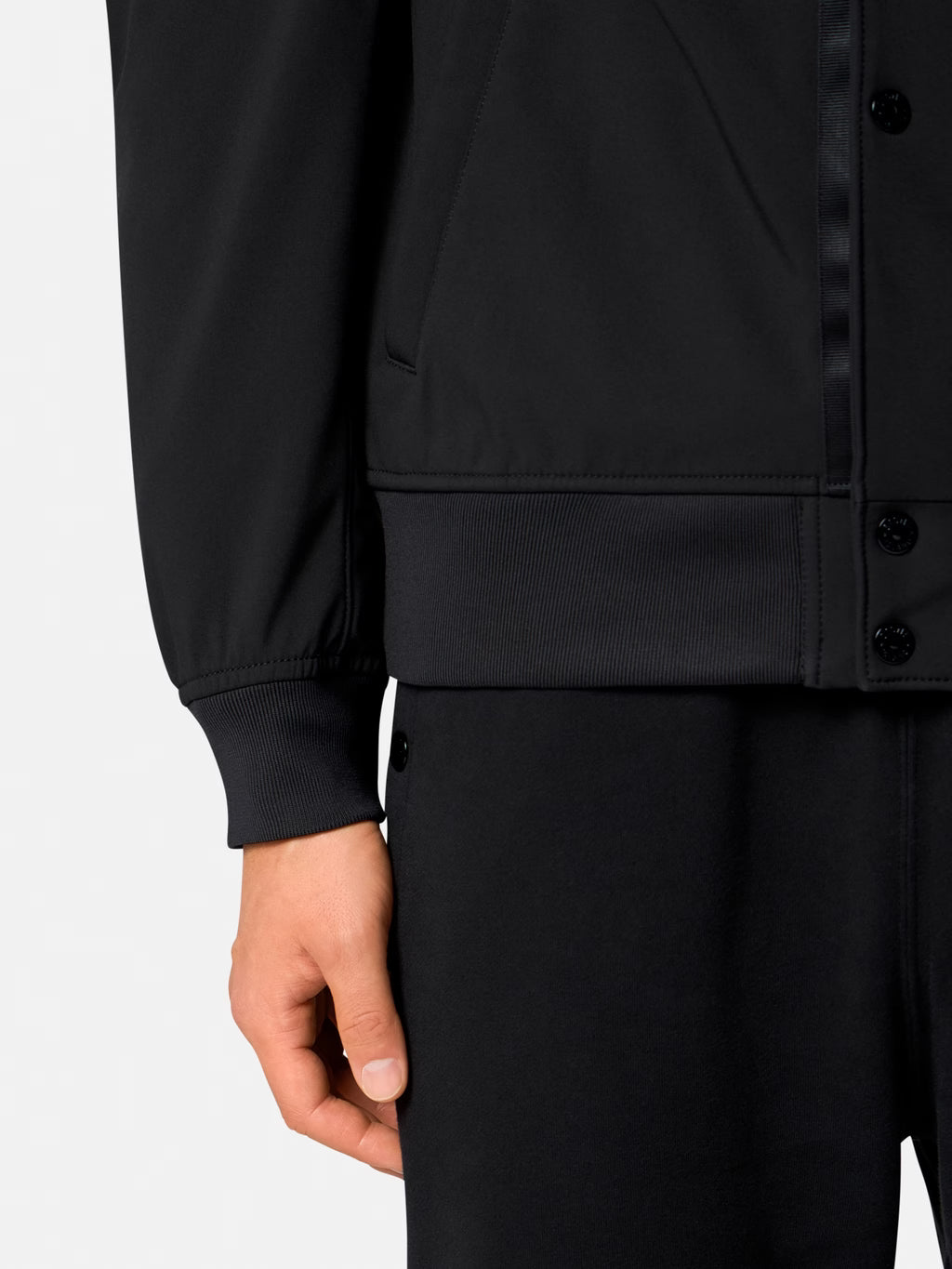 Stone Island - 4100118 Veste à capuche Soft Shell Black