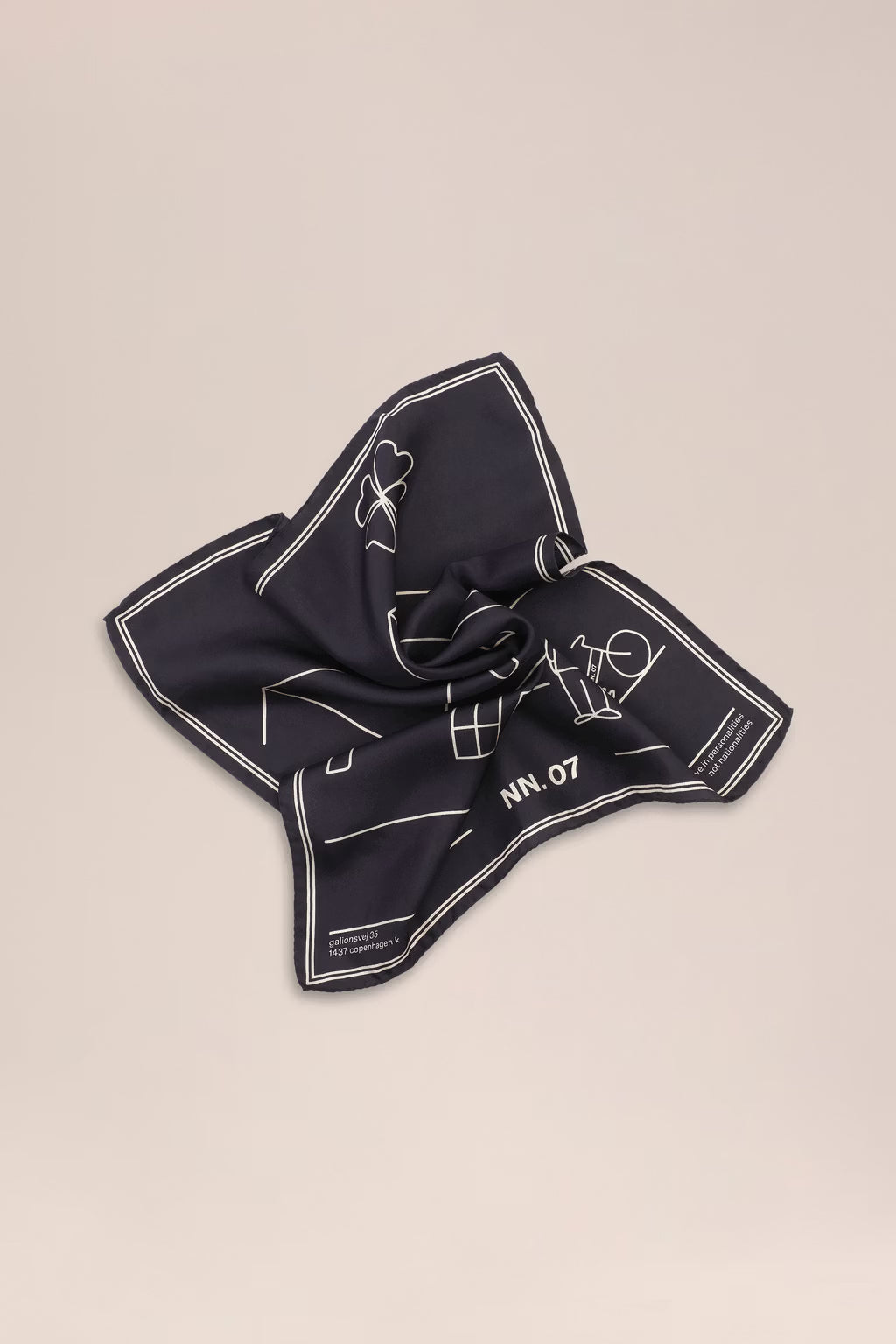 NN07 - Foulard Hub Scraf 90032 Black