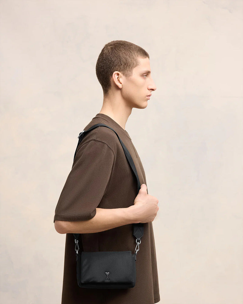 AMI - Sac lunch box Ami de coeur noir