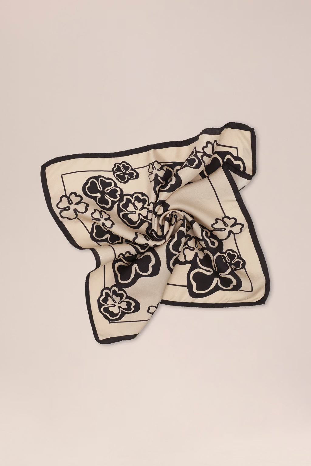 NN07 - Foulard Bloc 90032 Ivory Fleurs