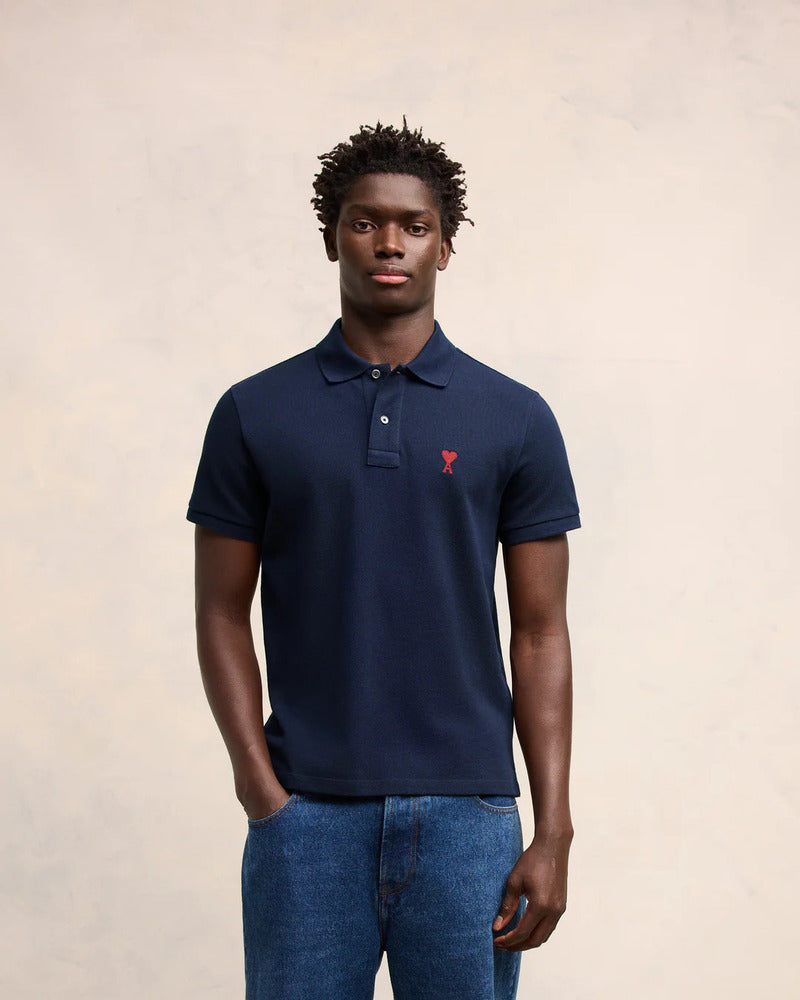 AMI - Polo Ami de coeur Bleu nuit