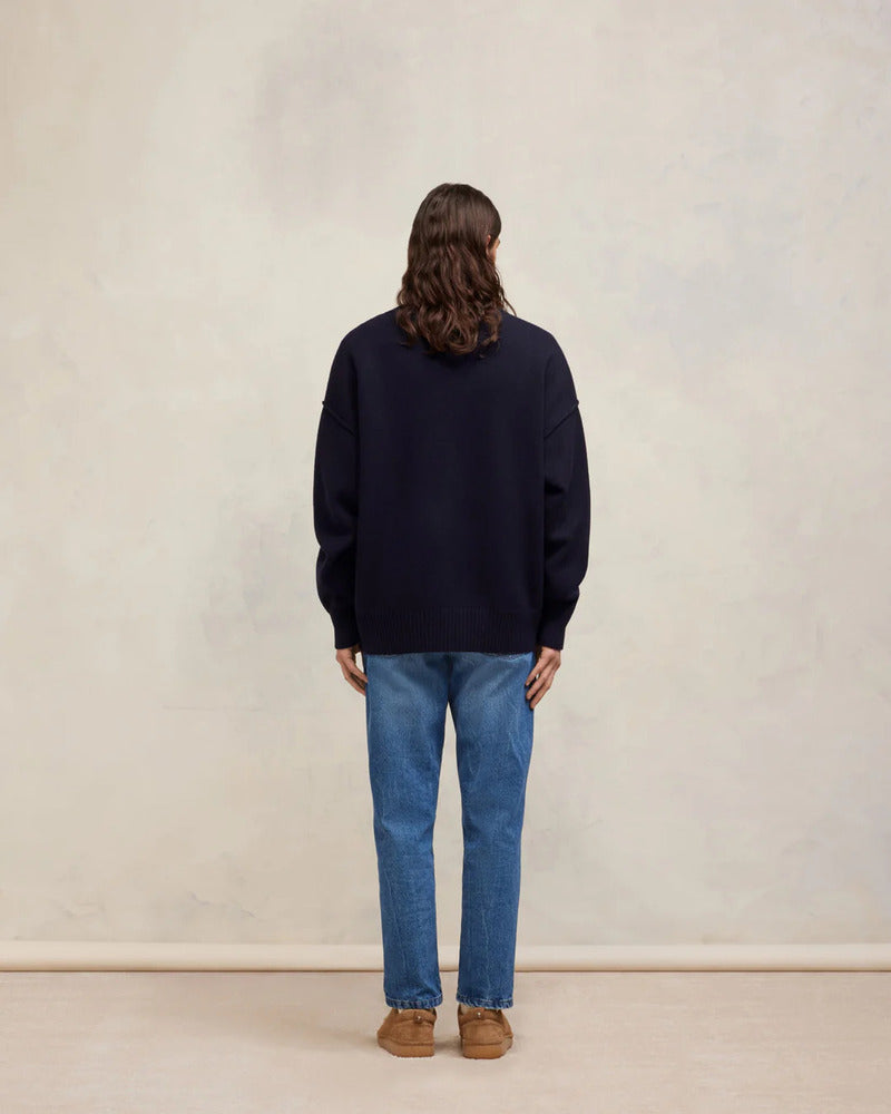 AMI - Cardigan Ami de coeur marine