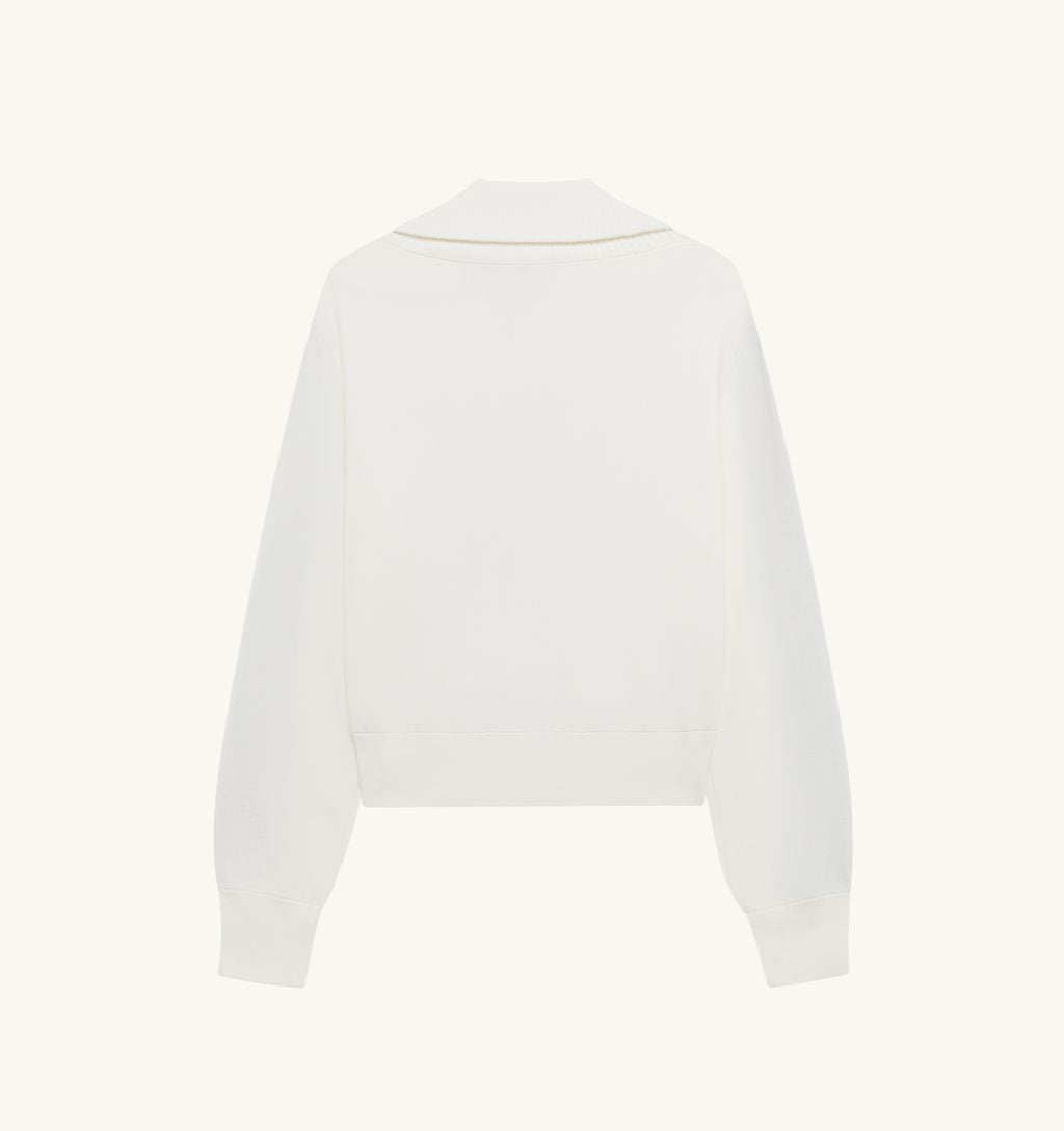 Autry - Veste Femme à fermeture éclair en maille White