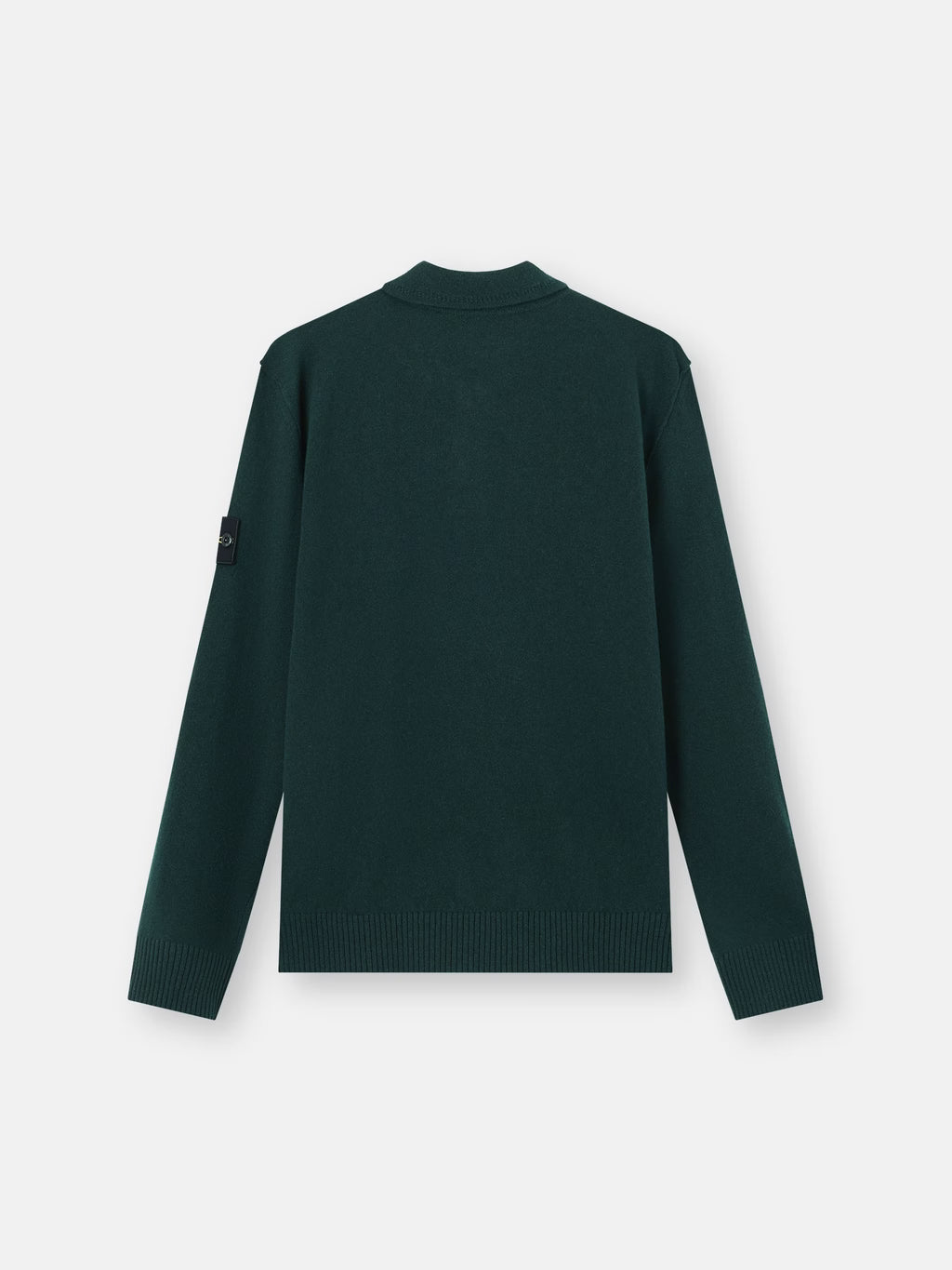 Stone Island - 5100018  Polo Couple Ample Laine Vert Foncé