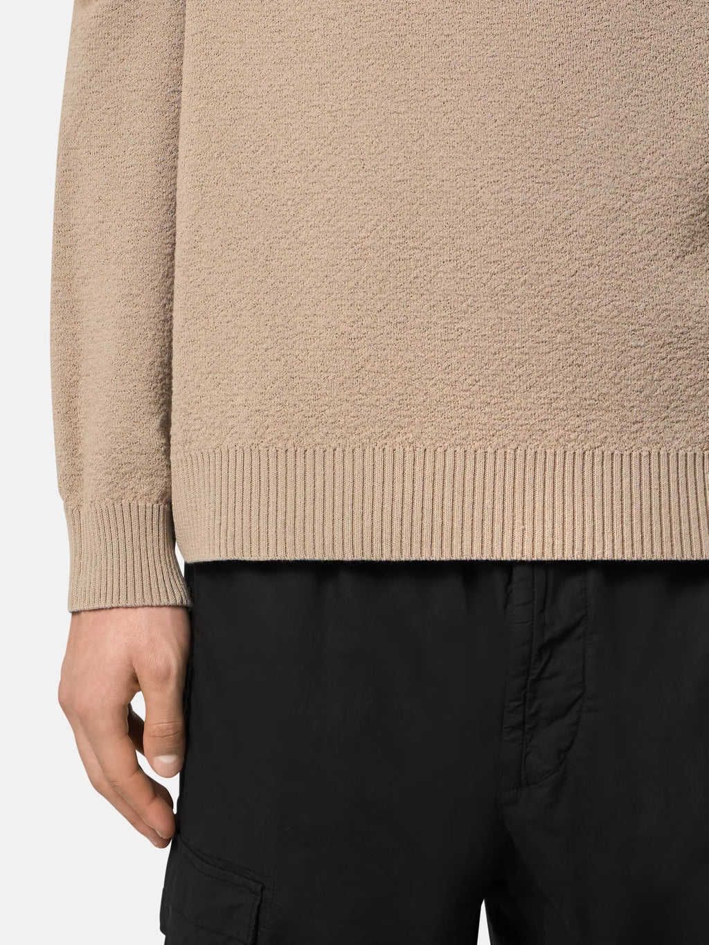 Stone Island - 5100020 Pull Ras de cou ample Désert