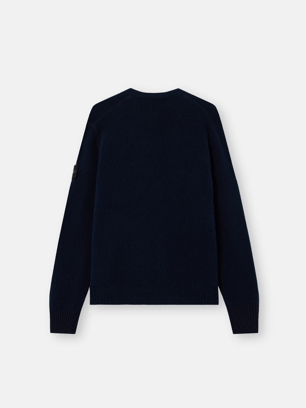 Stone Island - 5100046 Cardigan Col V Couple Ample Baby Alpaga Bleu Mélangé
