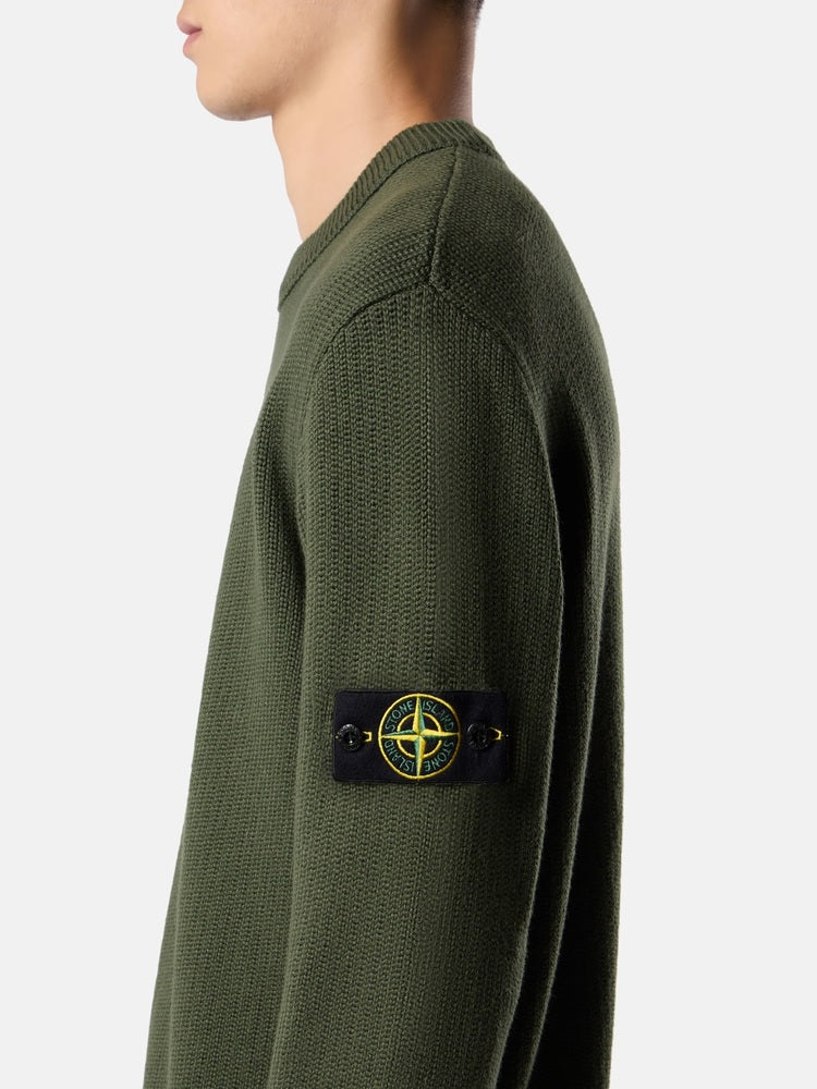 Stone Island - 5100049 Pull Winter coton Vert Militaire
