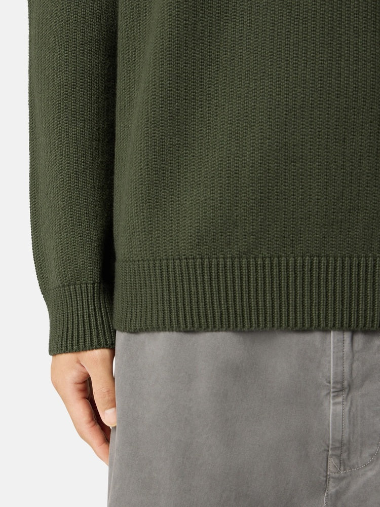 Stone Island - 5100049 Pull Winter coton Vert Militaire
