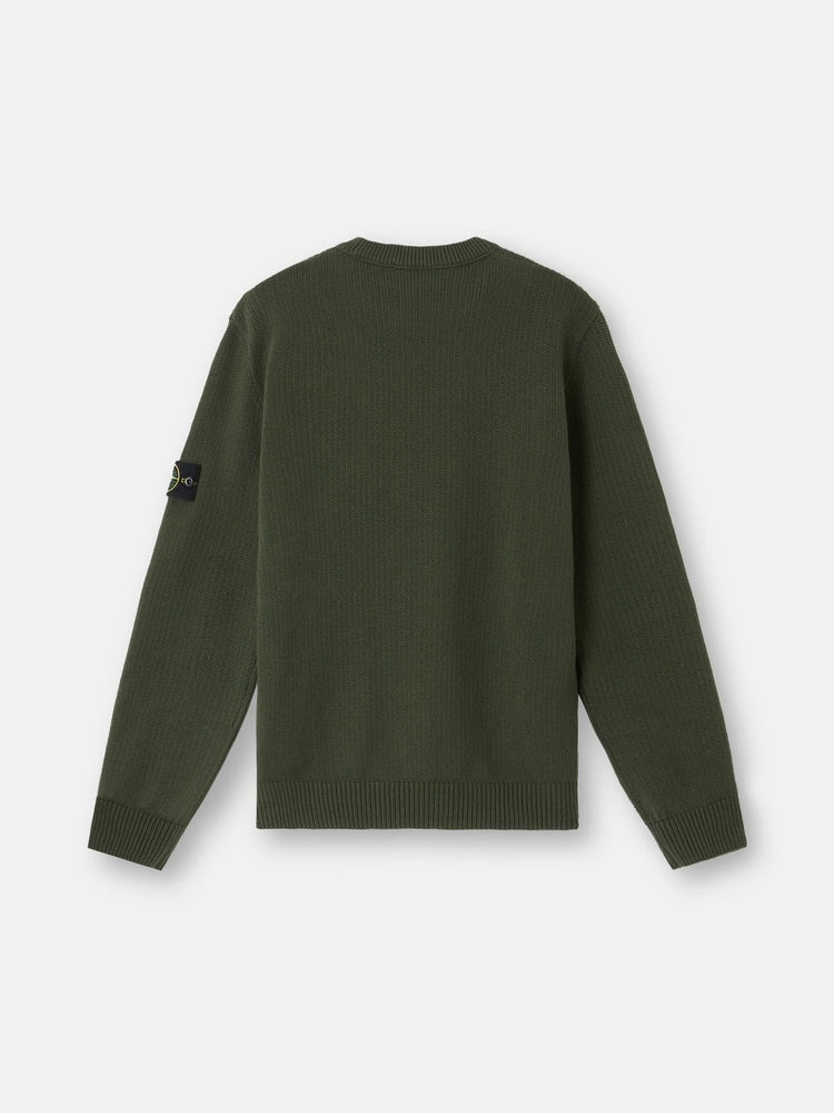 Stone Island - 5100049 Pull Winter coton Vert Militaire