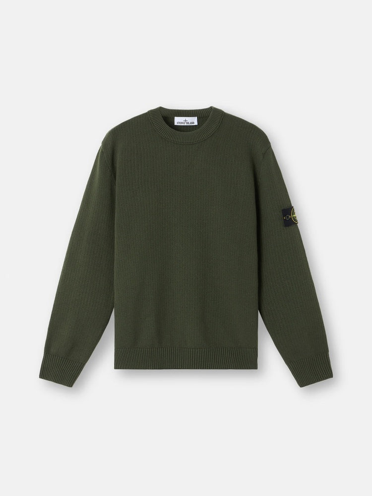 Stone Island - 5100049 Pull Winter coton Vert Militaire