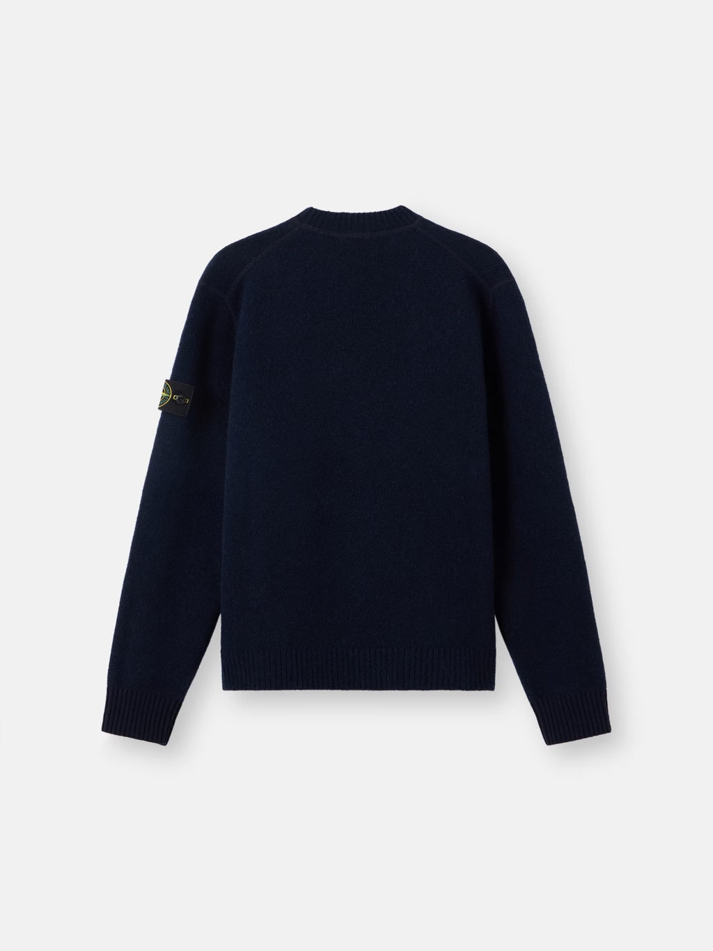 Stone Island - Pull coupe Ample Baby Alpaga Bleu Mélangé