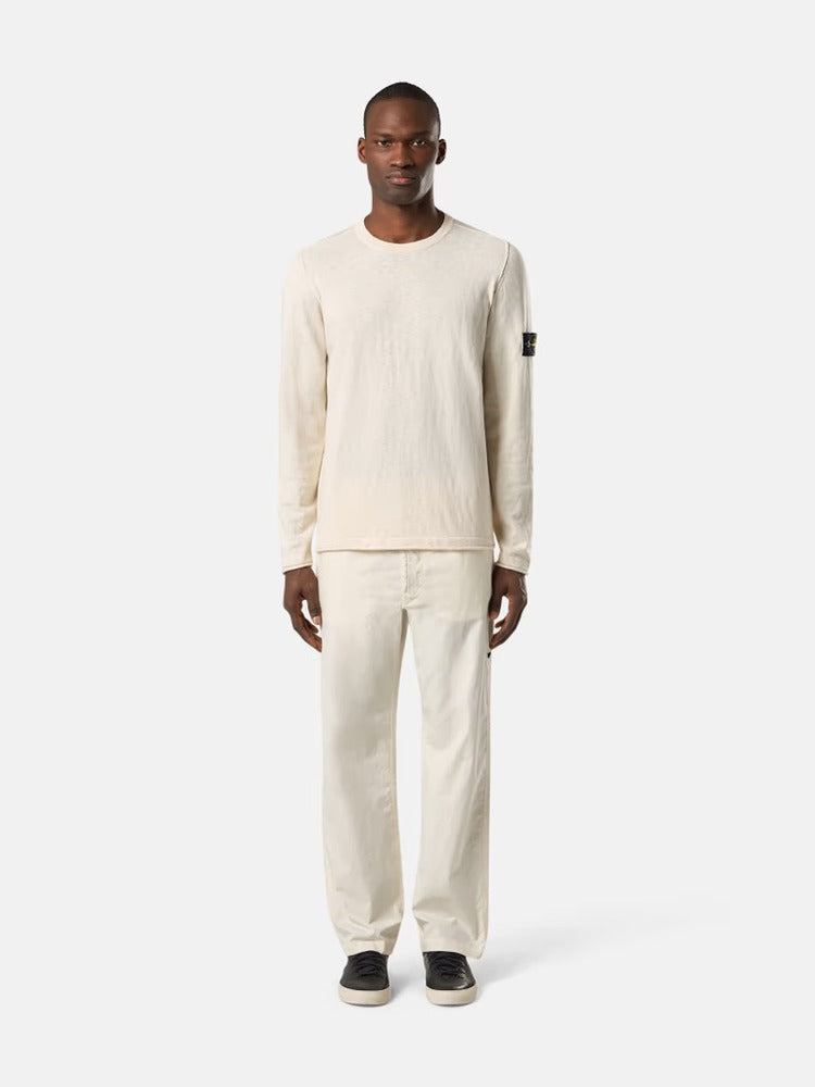 Stone Island - 5100052 Pull Organic coton with nylon Ivoire