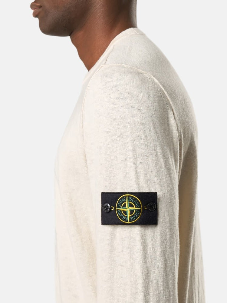 Stone Island - 5100052 Pull Organic coton with nylon Ivoire