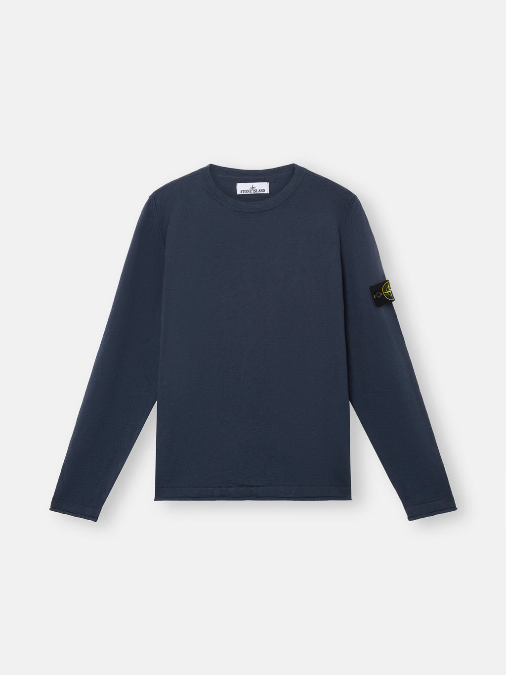Stone Island - 5100052 Pull ras de cou Organic cotton with Nylon Bleu Marine