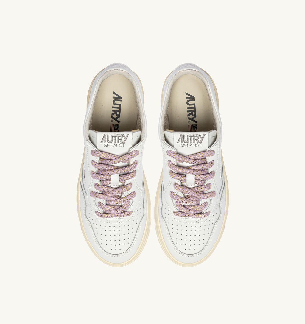 AUTRY - Basket Medalist Bicolor leather/Swoll Taiorch