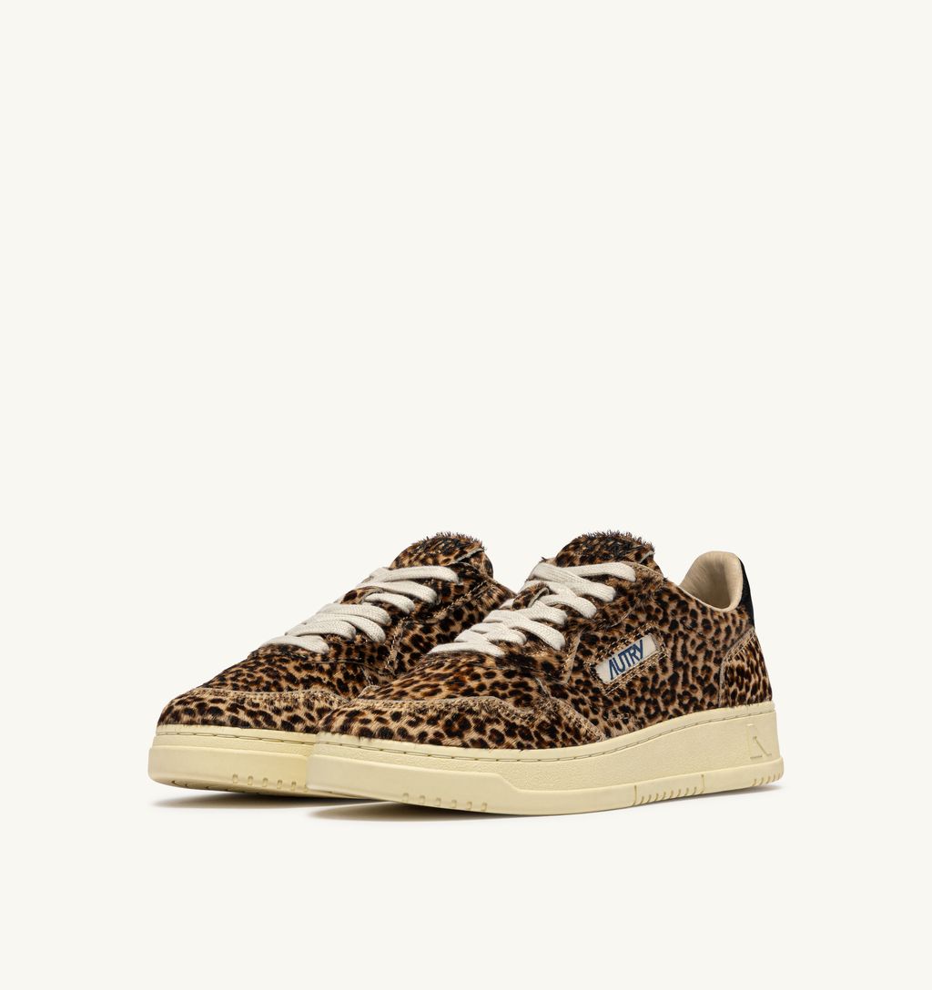 AUTRY - Basket Medalist Low Pony/Safari Leopard/Black