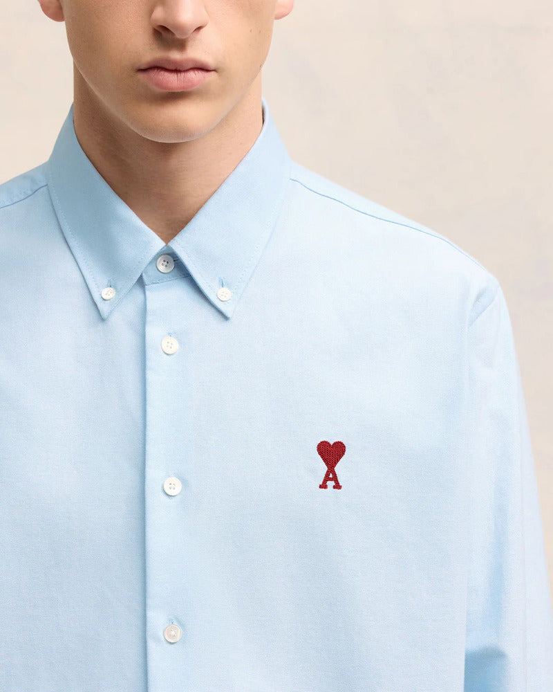 AMI - Chemise Ami de coeur Bleu ciel