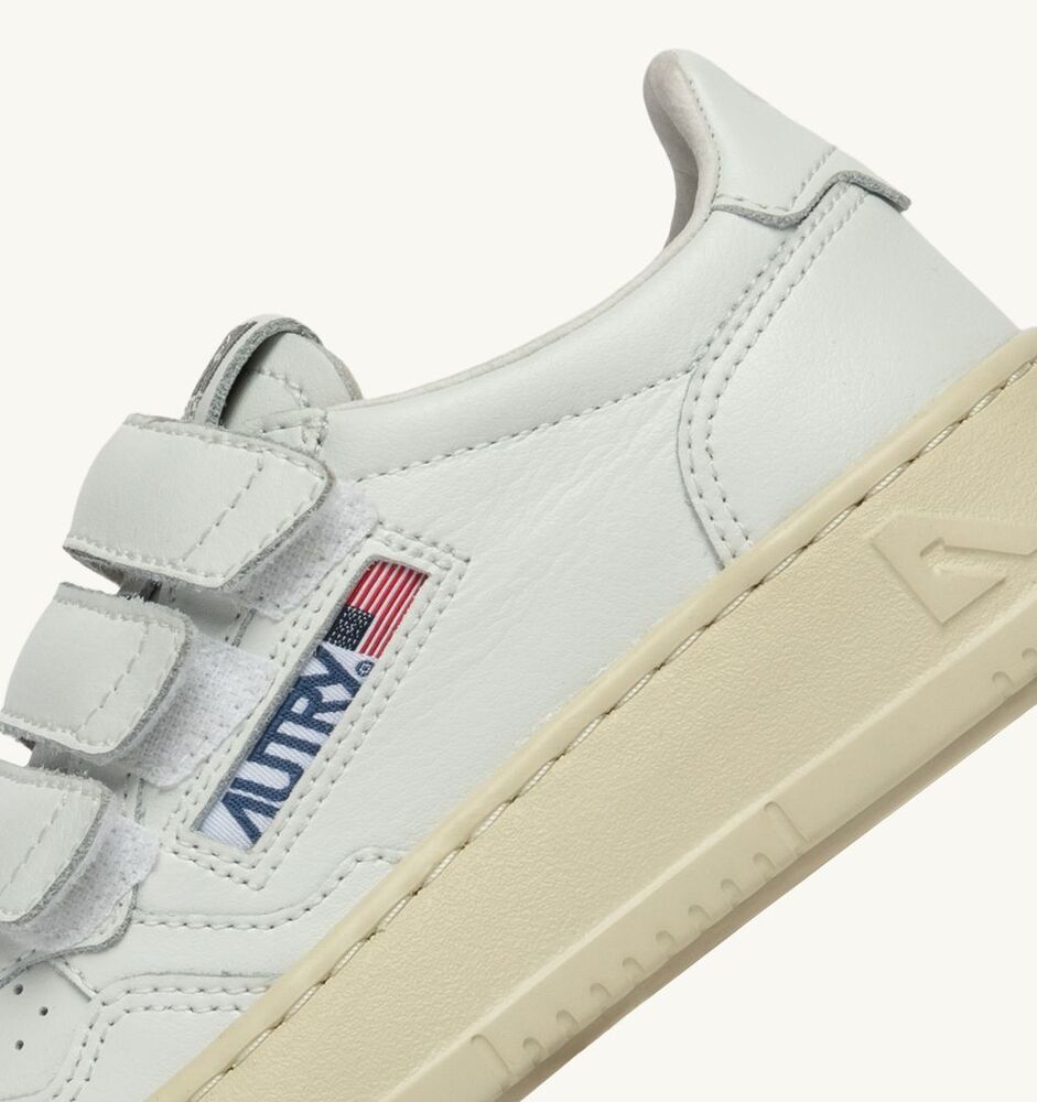 AUTRY - Basket Medalist KIDS Stripes Blanc