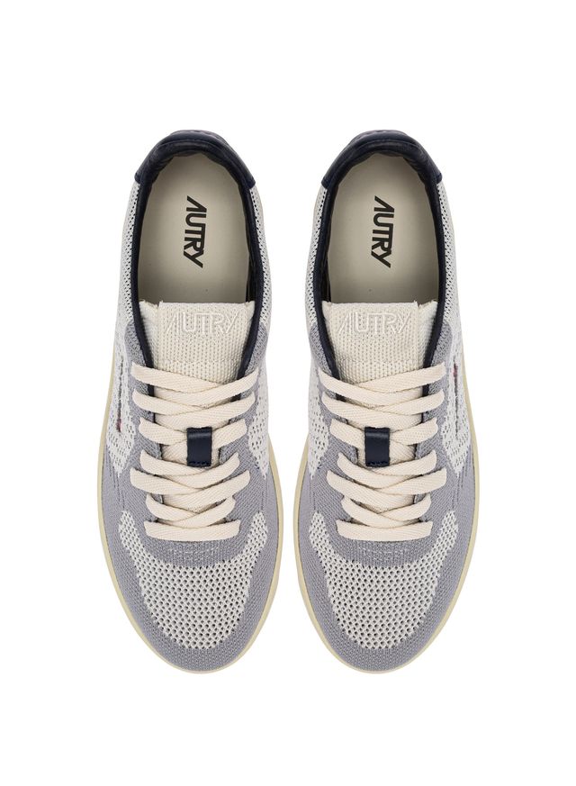 AUTRY - Basket Medalist Easeknit en tissu 3CKnit/Leat Loft/SpBlue