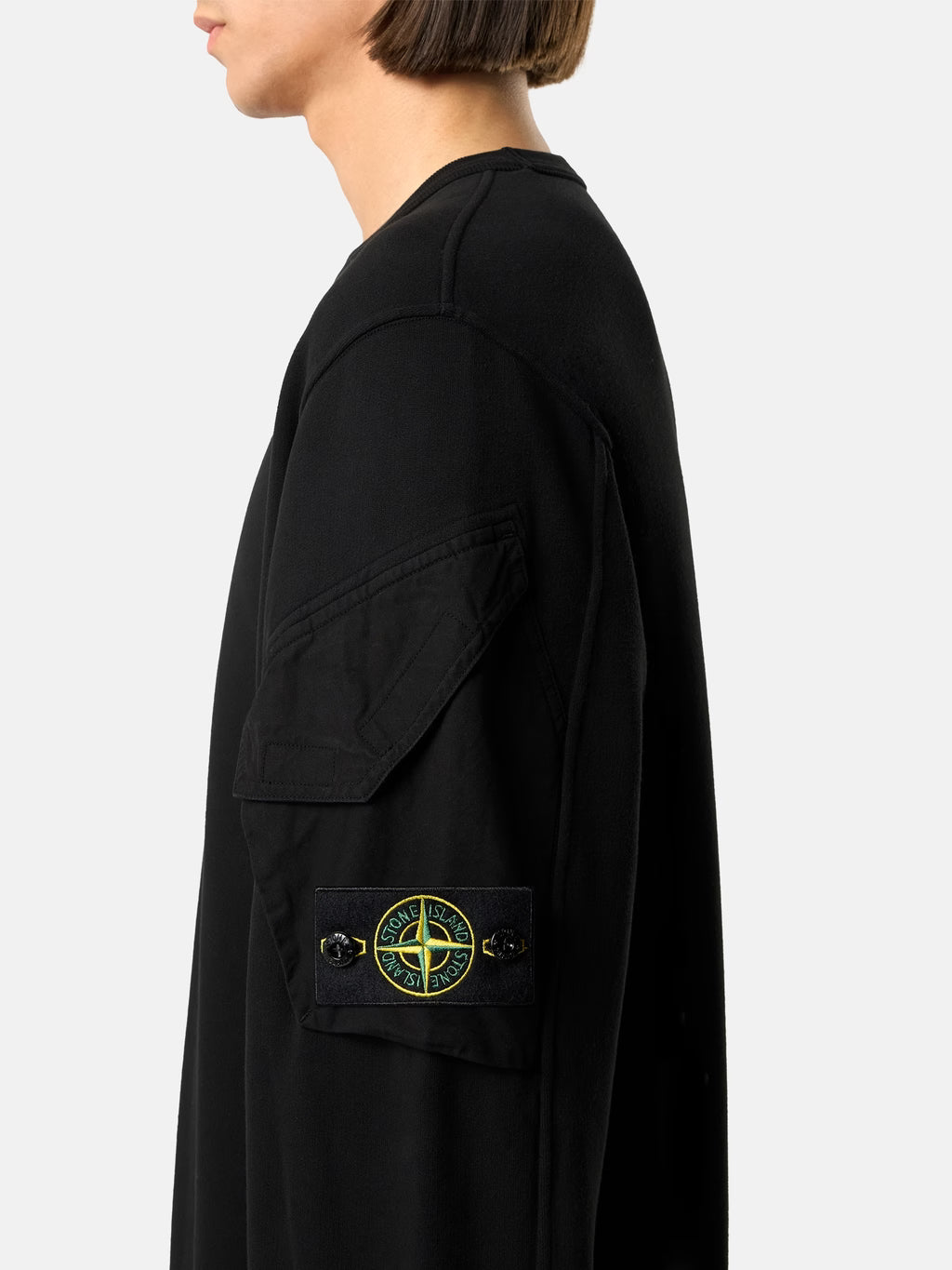 Stone Island - 6100015 Sweat avec poche Noir