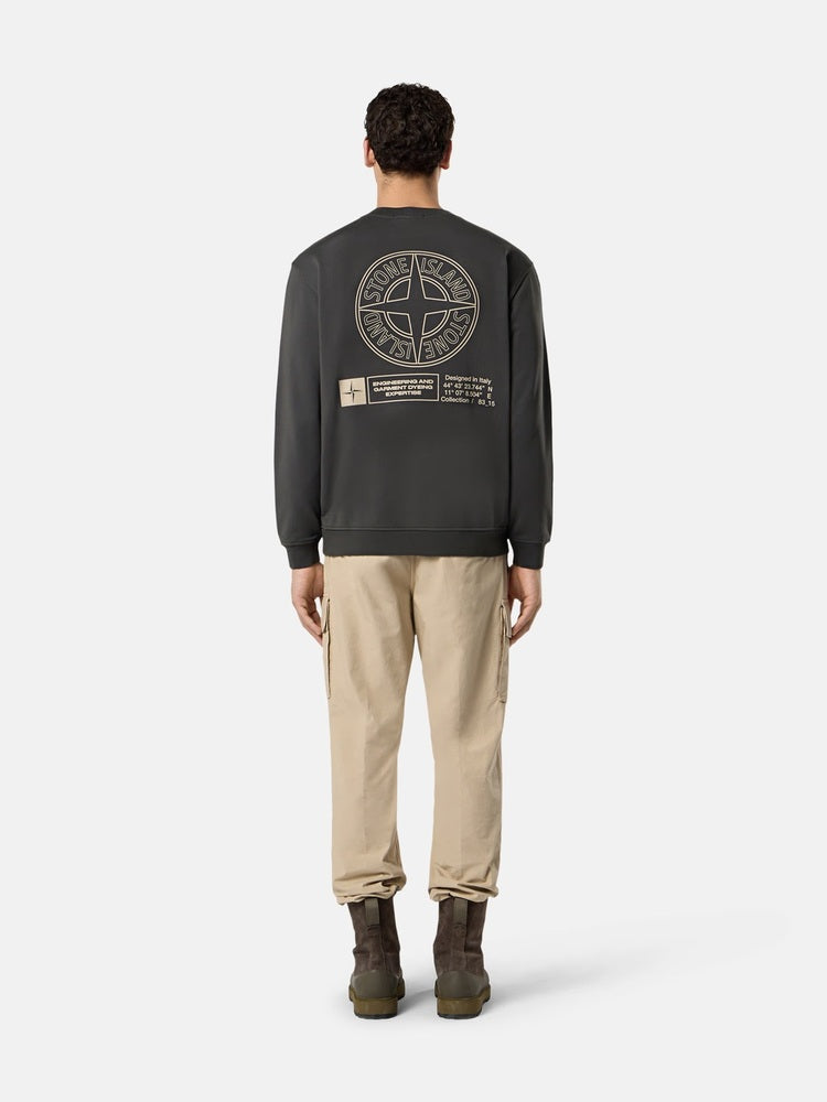 Stone Island - 6100018 Sweatshirt Coton Fleece Gris Plomb