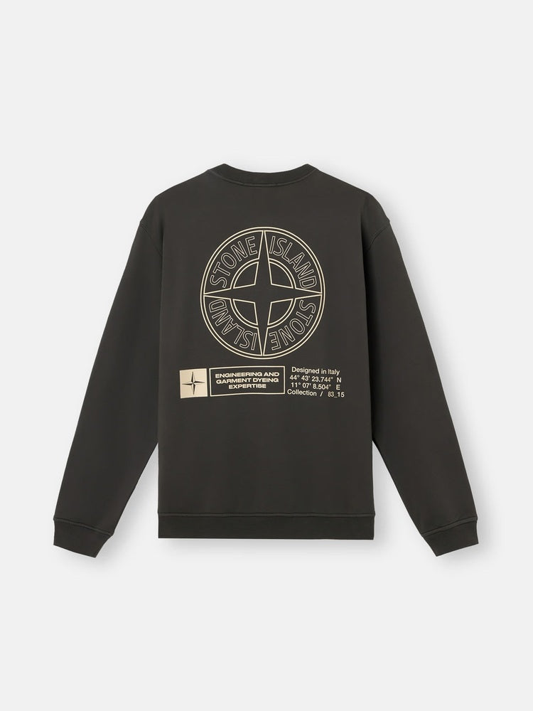 Stone Island - 6100018 Sweatshirt Coton Fleece Gris Plomb