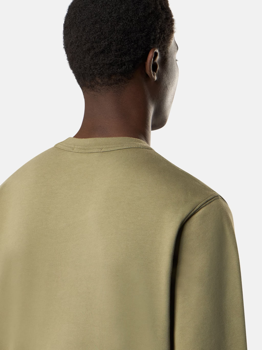 Stone Island - 6100019 Sweat Coupe Régular aves poche de la saison Vert Militaire