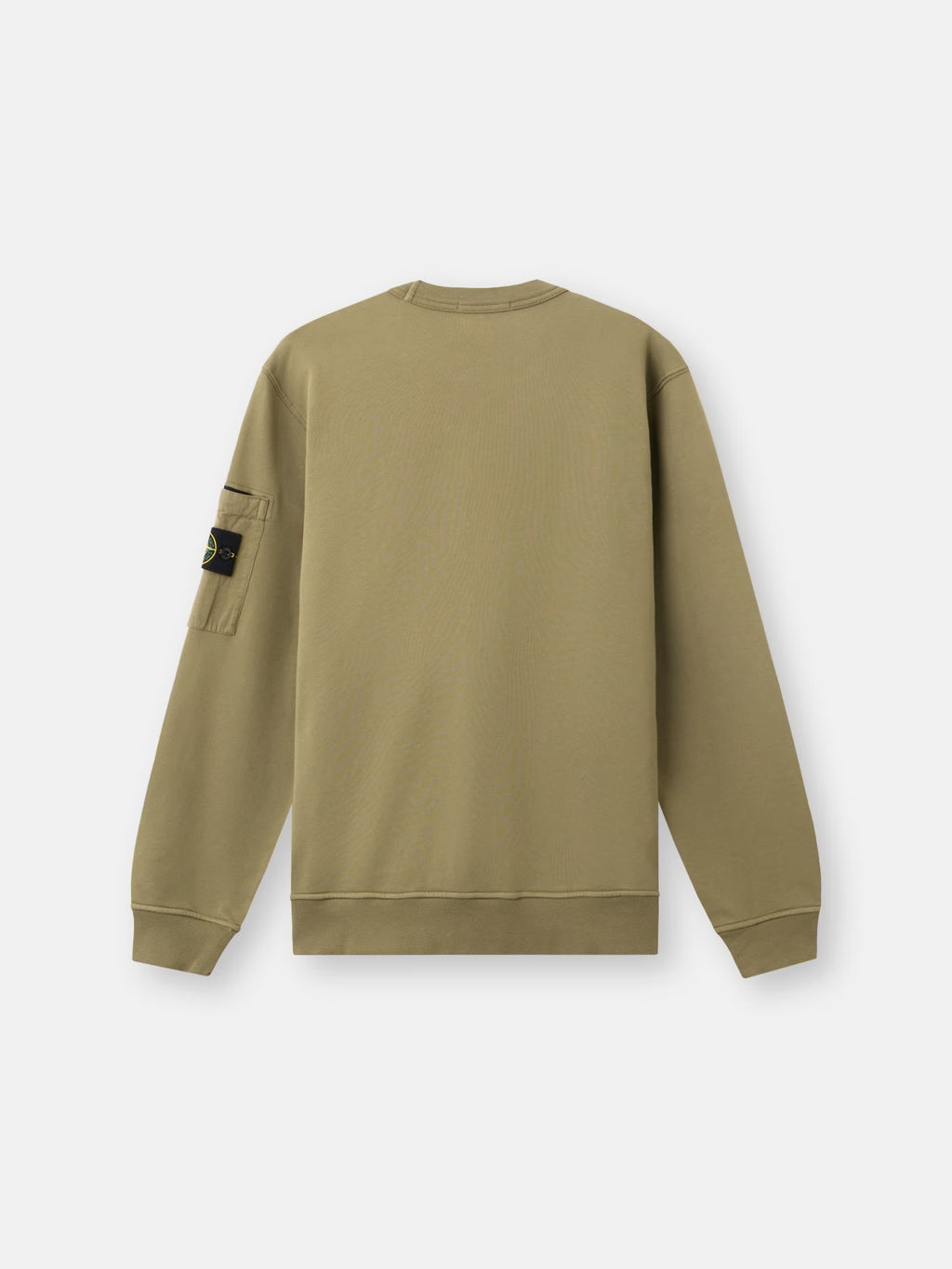 Stone Island - 6100019 Sweat Coupe Régular aves poche de la saison Vert Militaire