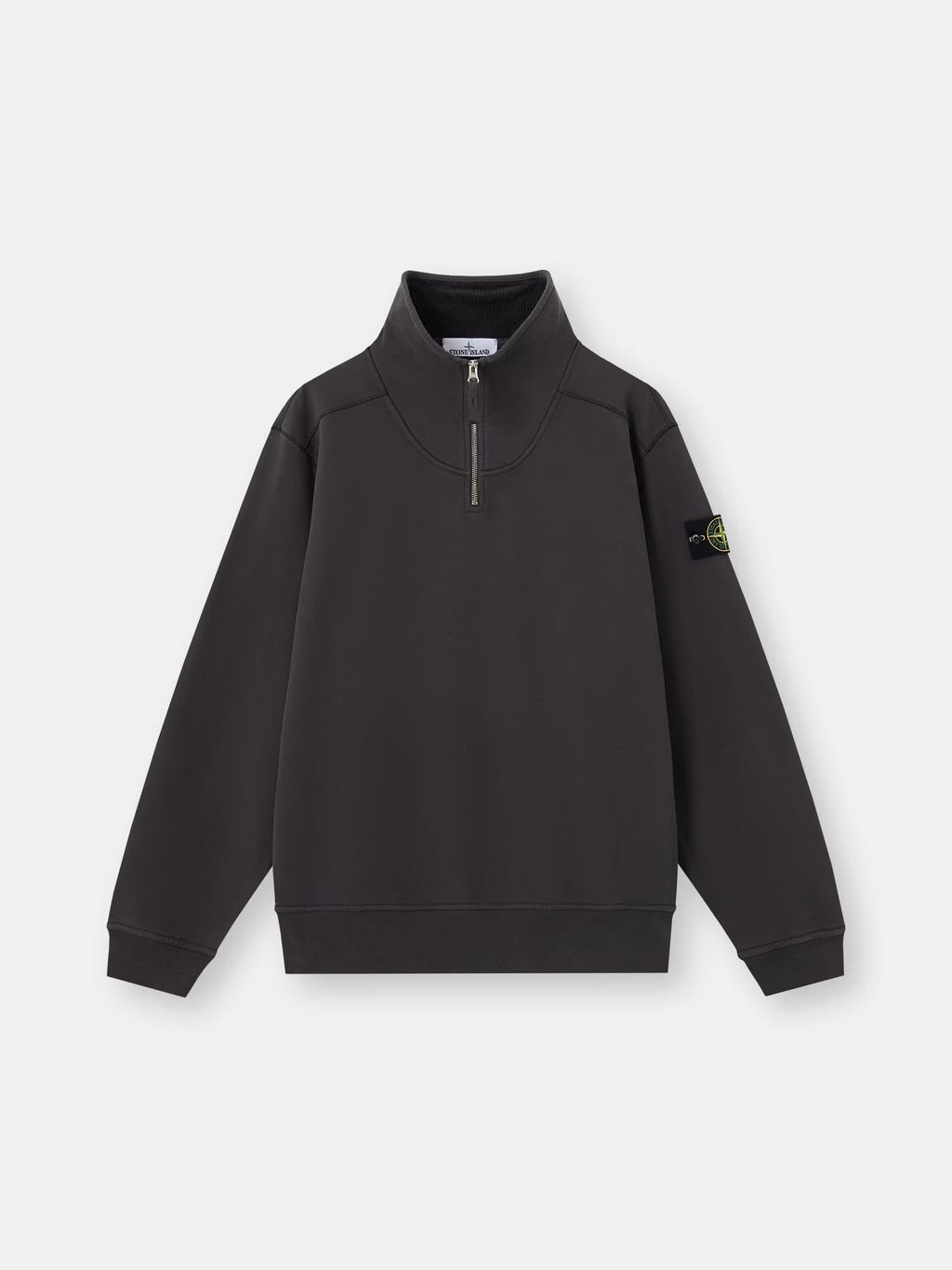 Stone Island - 6100021 Sweat col Zippé Gris plomb