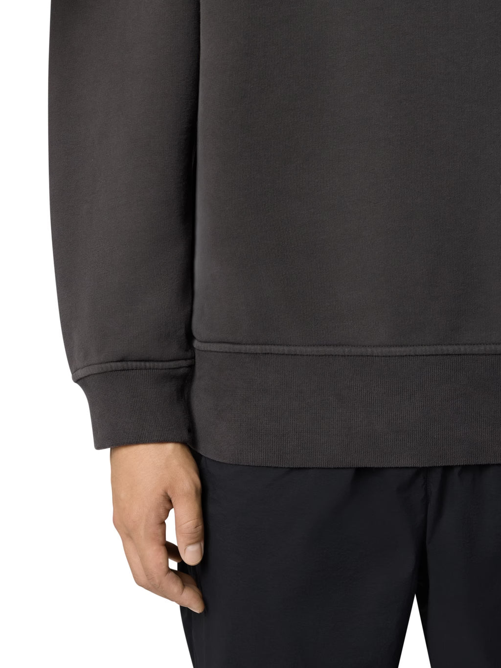 Stone Island - 6100021 Sweat col Zippé Gris plomb