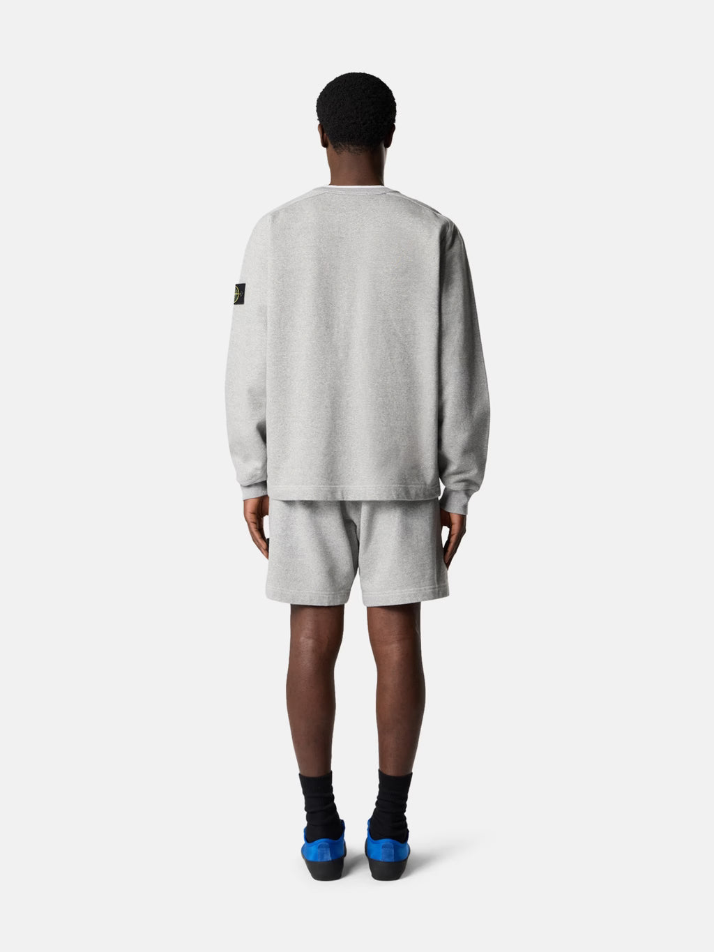 Stone Island - 6100022 Sweatshirt Melange Fleece Gris Poudré mélangé
