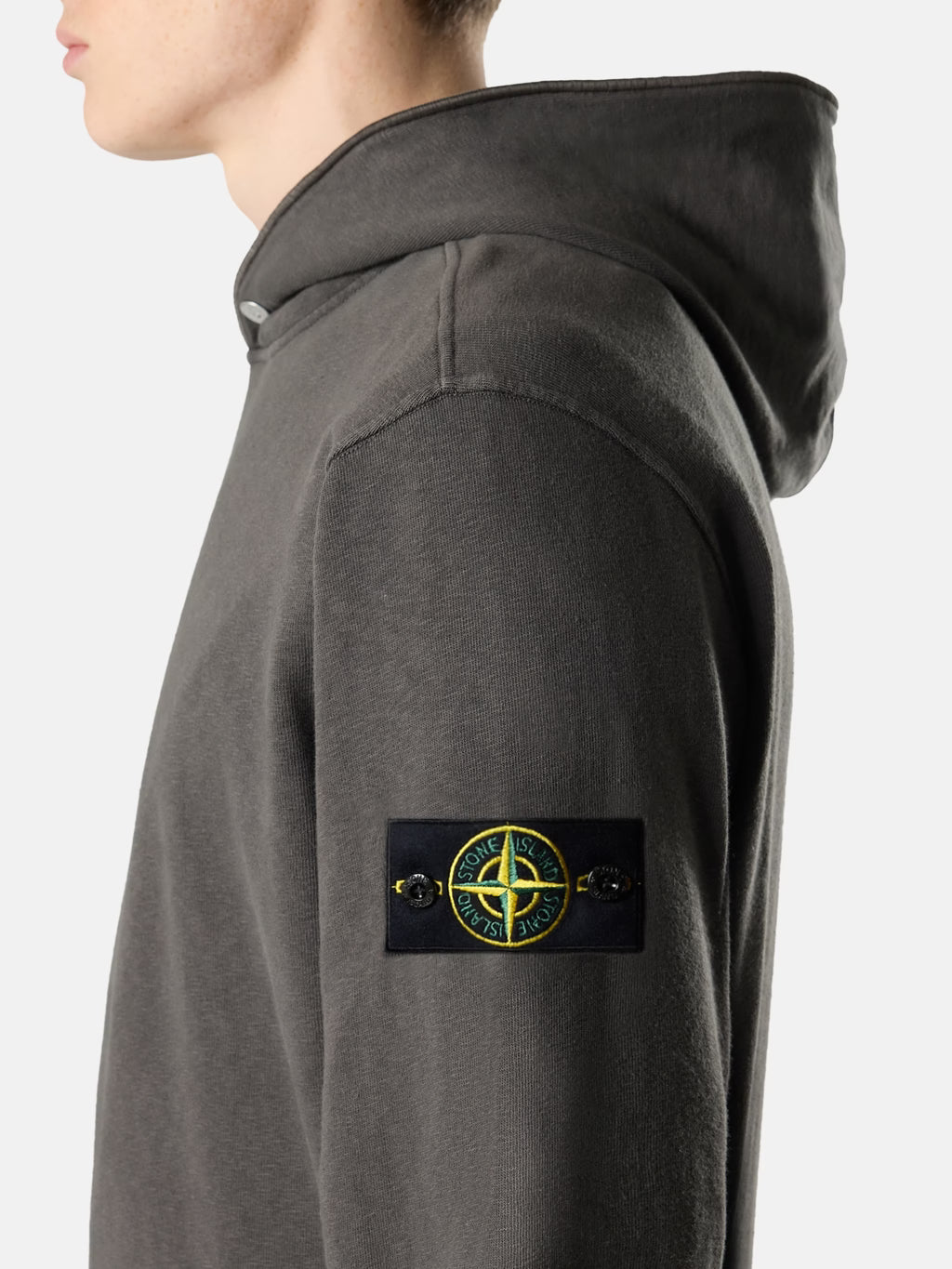 Stone Island - 6100031 Hoodie Old effect Gris Charbon