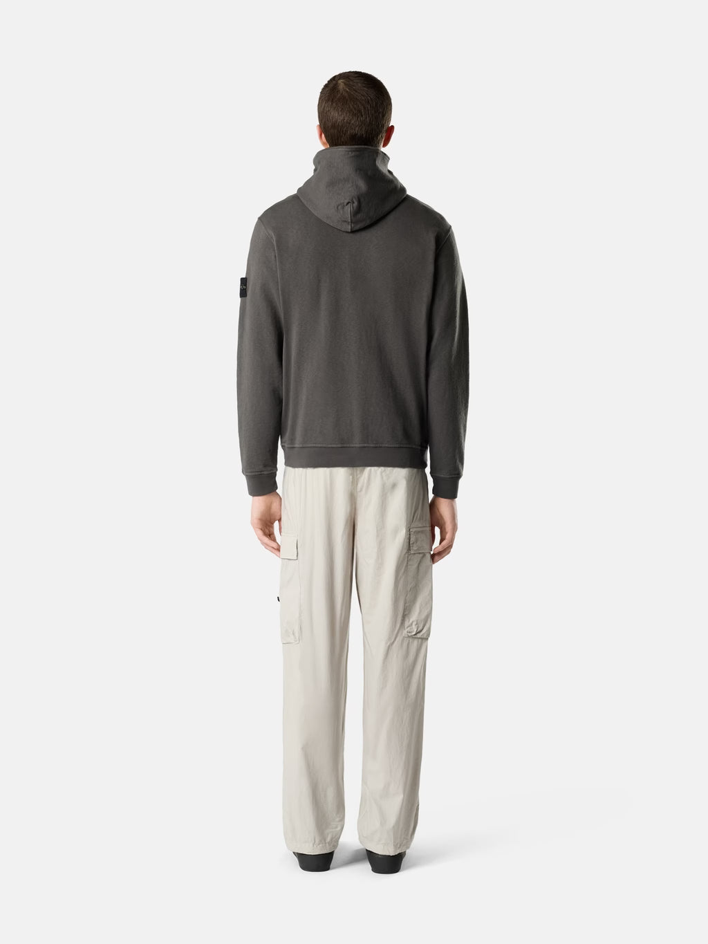 Stone Island - 6100031 Hoodie Old effect Gris Charbon