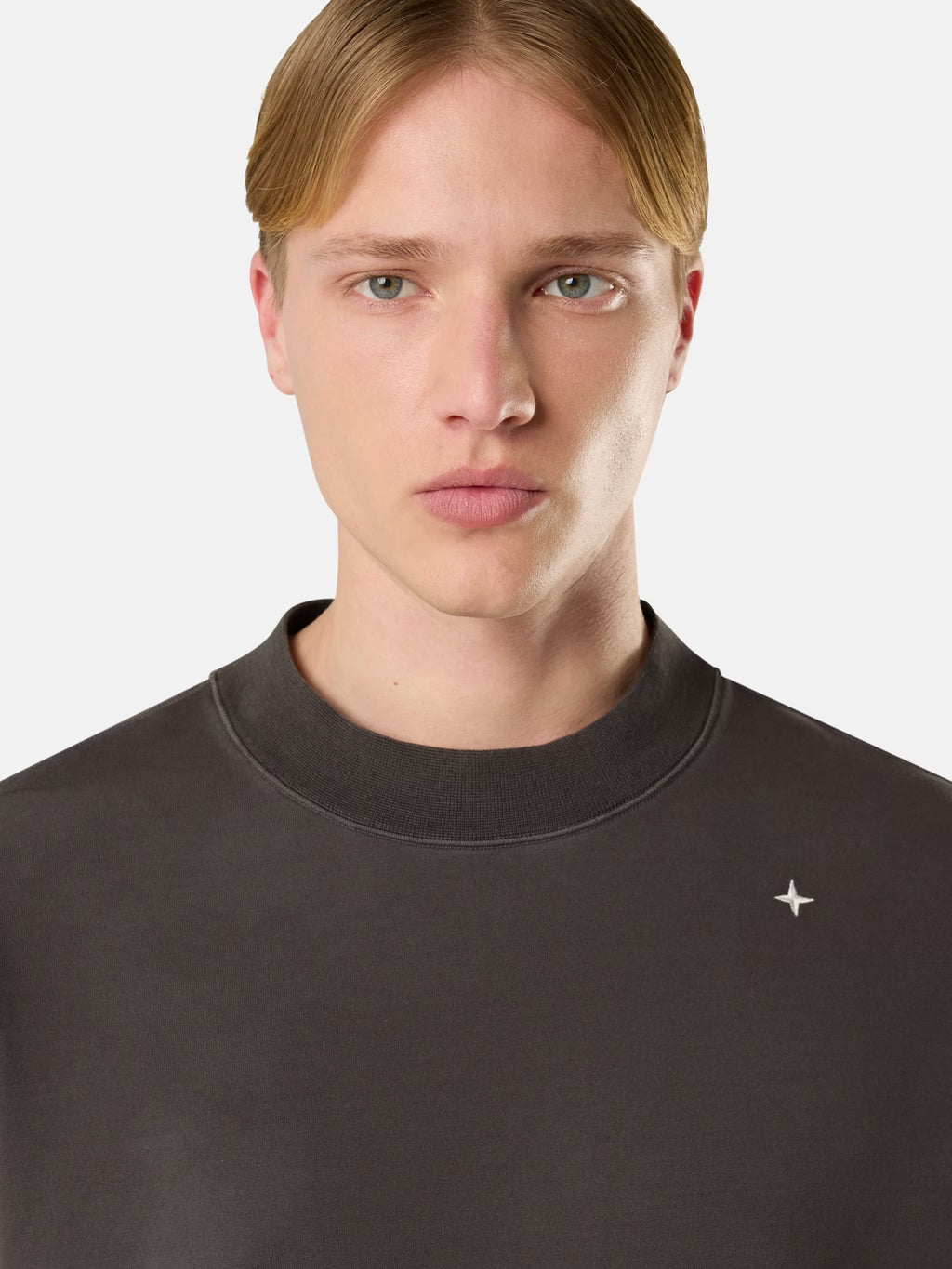 Stone Island - 6100036 Sweatshirt coton Stellina Gris Plomb